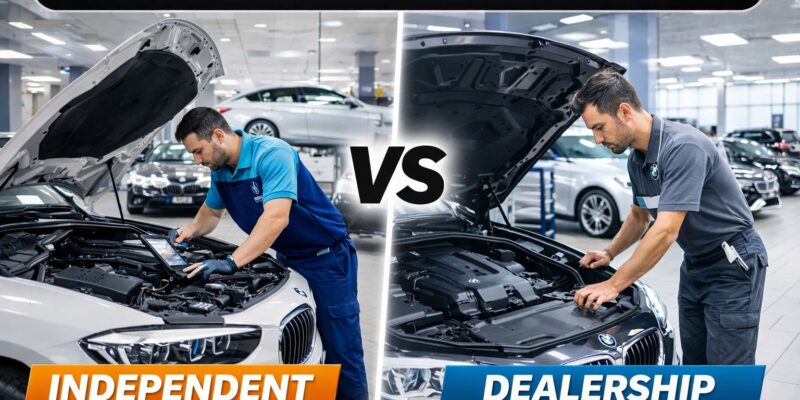 Independent vs Dealer BMW Service in Dubai